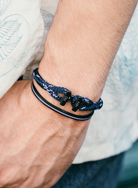 荷兰原创pig hen 21秋冬欧美INS经典手工情侣女男手镯细版navarch