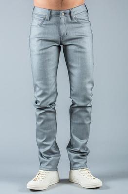 反光修身加拿大制造牛仔裤