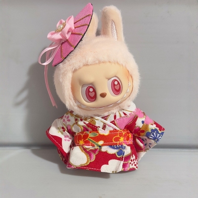 20CM15CM棉花娃娃娃衣送毛领