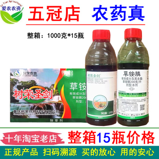 草铵磷水剂草铵膦草胺膦草胺磷草安磷农药非耕地杂草除草剂喷雾