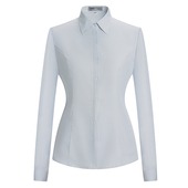 销售职业上班男女工装 长袖 纯色衬衣透气 奥迪4s店工作服衬衫 新款