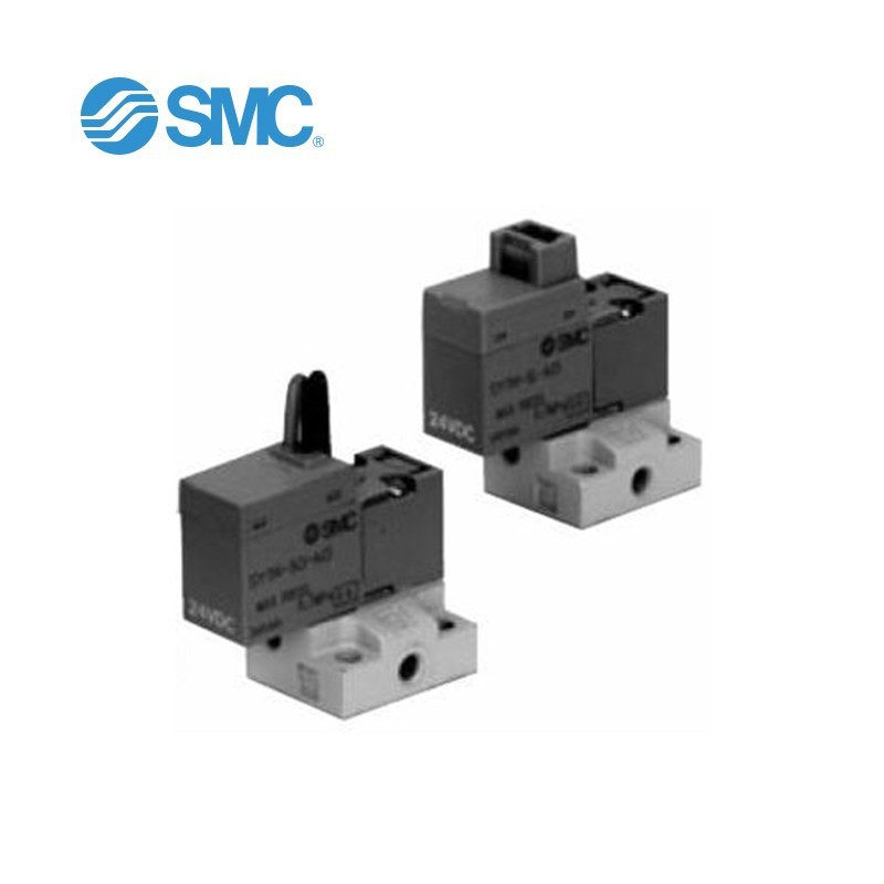 SMC SY100系列 3通电磁阀/直动式 弹性密封 底板配管型 SY124-5H