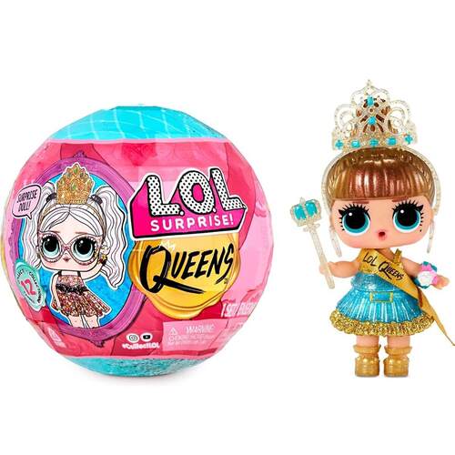 LOL惊喜娃娃选美小女王queens盲球盲盒送王座展示盒女孩礼物玩具