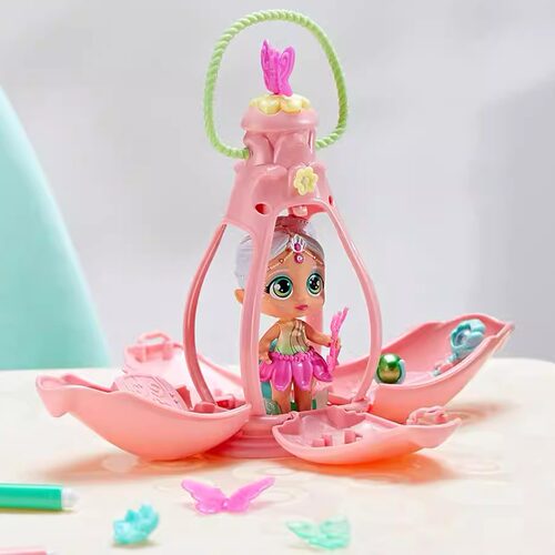 外贸出口 Bloopies时尚小精灵盲盒遇水发光 换装过家家手提娃娃屋