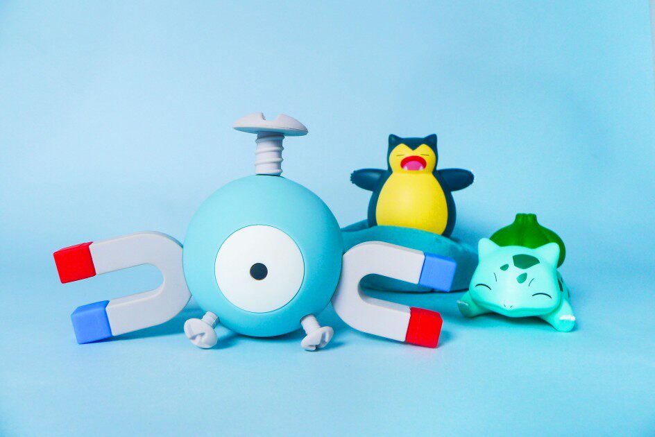 宝可梦cool x metal系列周边小磁怪冰箱贴可爱卡通小磁怪吸墙磁铁