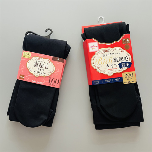 tutuanna袜子连裤袜加绒黑色丝袜