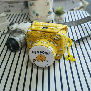 小桃适用200D帆布A6300加厚M50防震xt3单反XS10相机包R6佳能R50