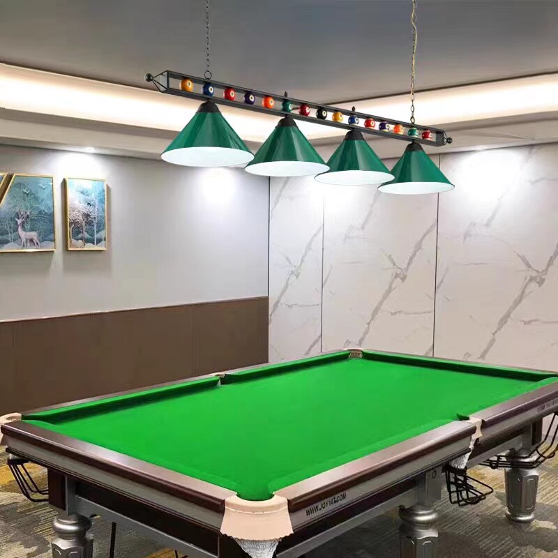 桌球灯台球吊灯led无影灯个性铁艺台球室灯美式黑八斯诺克灯具