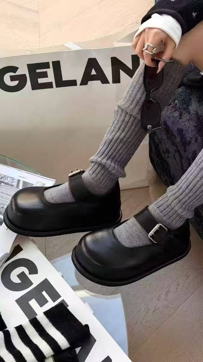 17年老店欧货2026新款真皮厚底玛丽珍鞋女一字扣带复古百搭小皮鞋,女鞋,玛丽珍鞋,淘宝优惠券,粉丝福利购,淘宝优惠卷