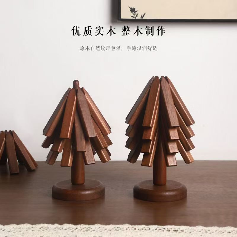 一棵树隔热垫高温实木餐具垫