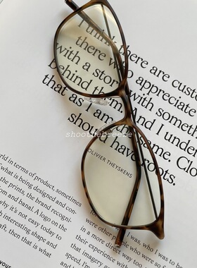 STB 复古长方形细边超轻抗压TR90材质平光眼镜防蓝光镜片近视镜架