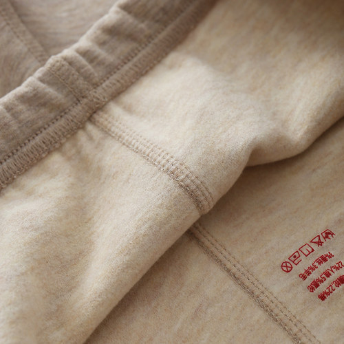 羊毛蚕丝德绒秋裤女内穿保暖裤