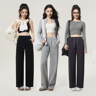 2026新款 女春季 高腰显瘦休闲裤 宽松云朵裤 lu同款 运动卫裤 直筒裤