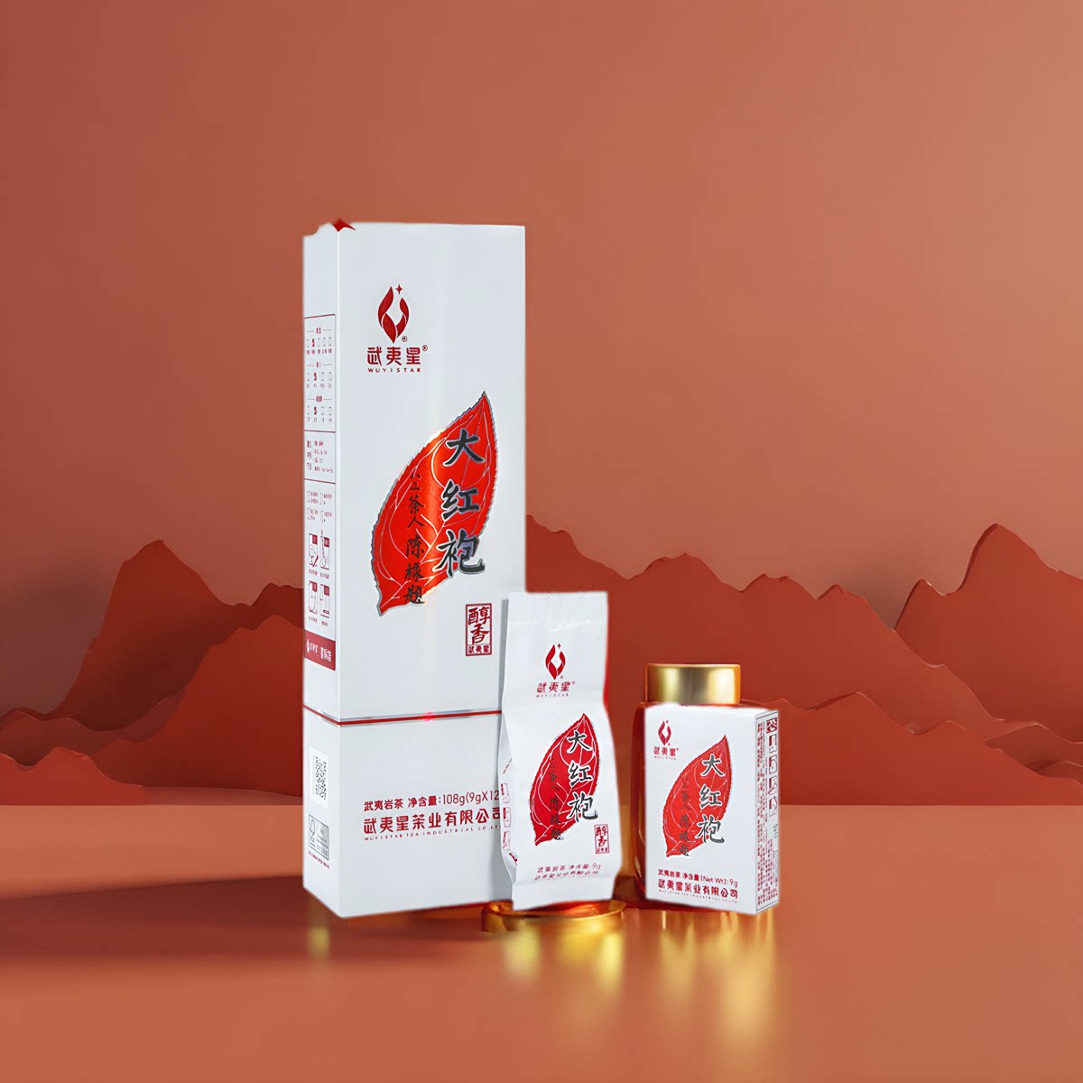 武夷星五香特级大红袍醇香武夷岩茶乌龙茶茶叶武夷山108g