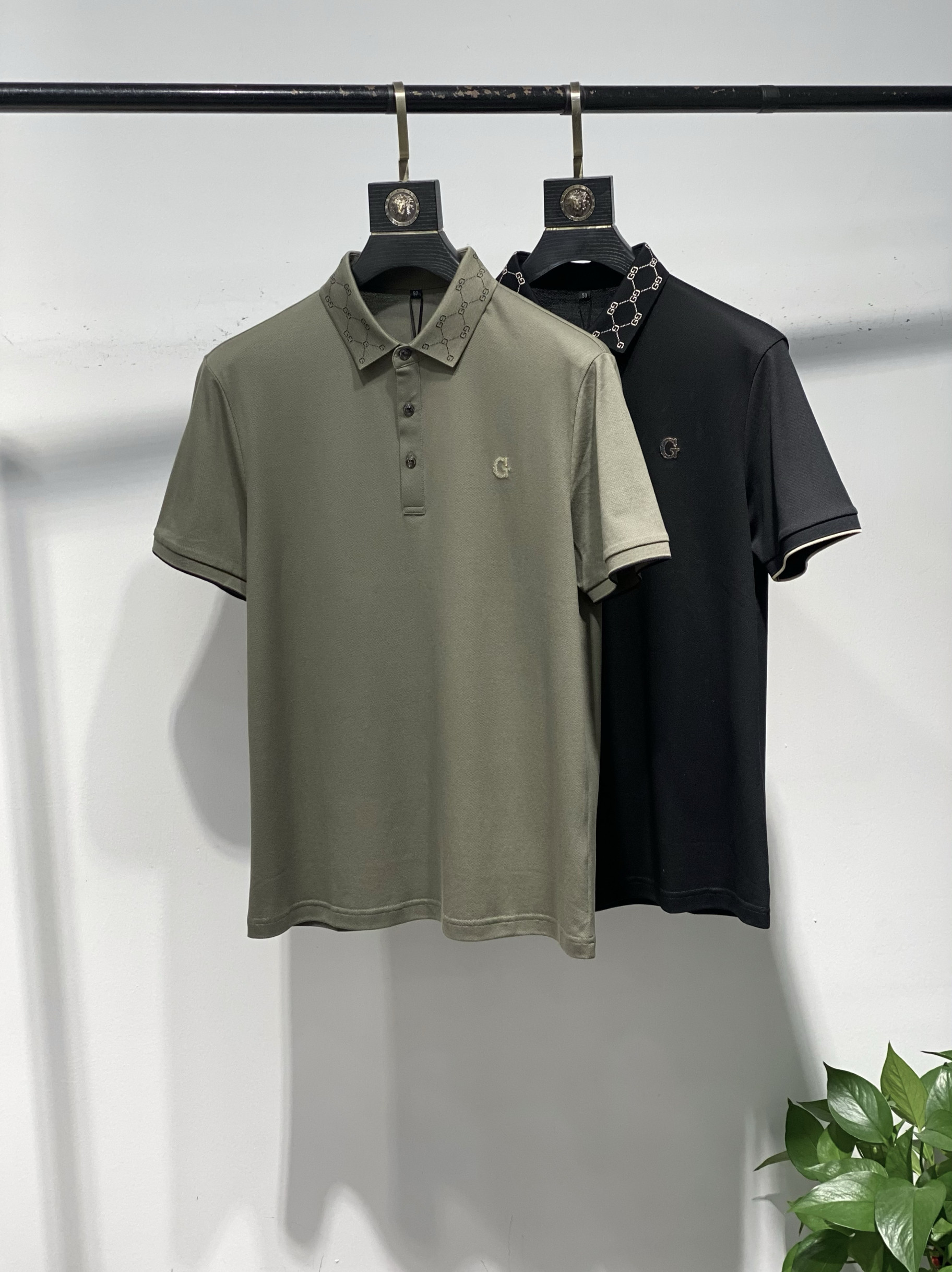 高端POLO衫男短袖t恤翻领男装夏季商务半袖纯棉上衣2024高端体恤