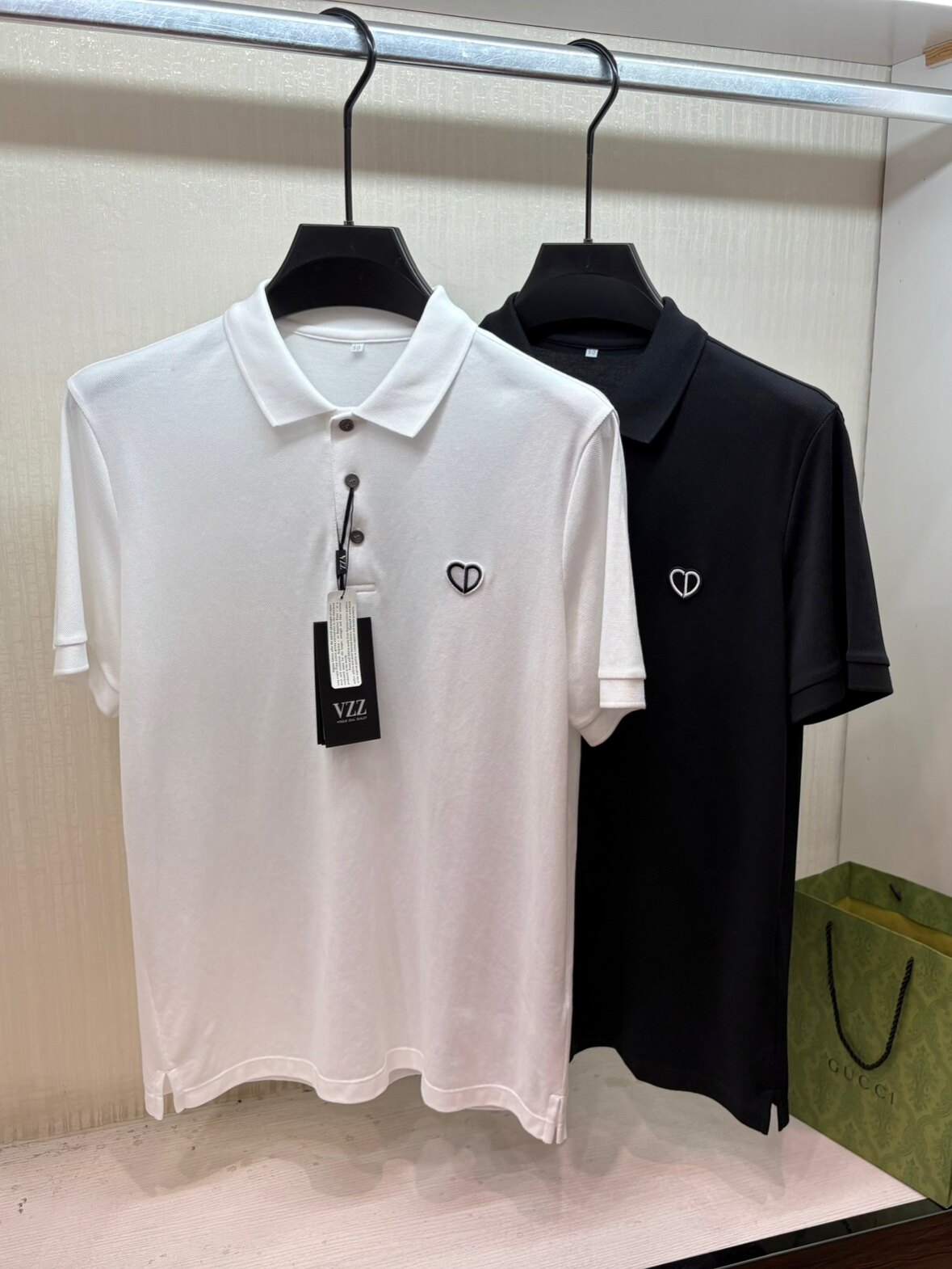 薄款纯色宽松翻领Polo衫男半袖