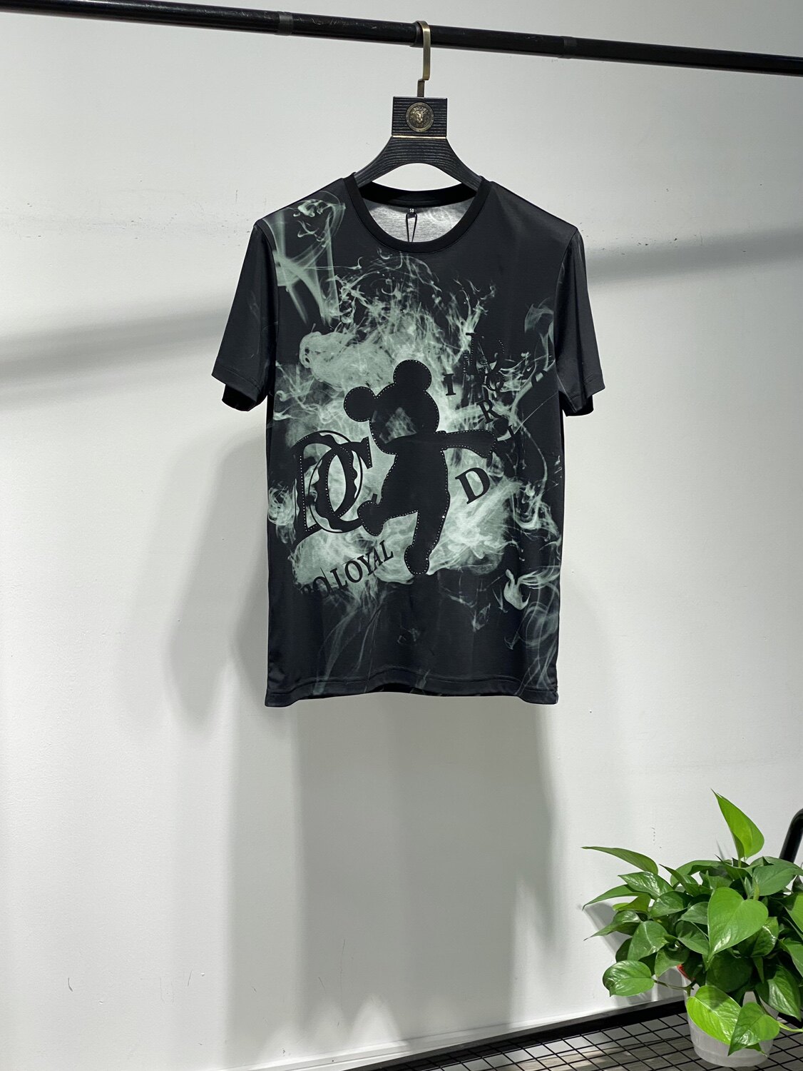 短袖t恤男纯棉圆领修身半袖体恤衫卡通印花新款休闲2026夏季潮牌t