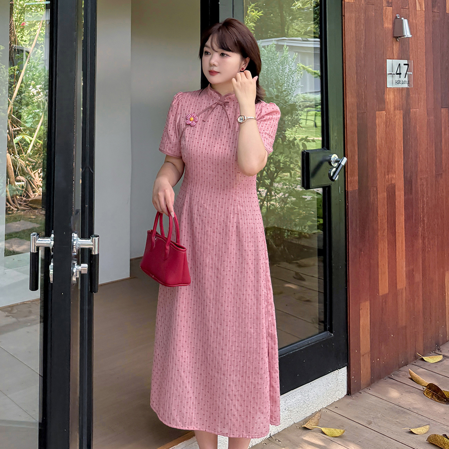 新中式国风旗袍连衣裙2025夏款