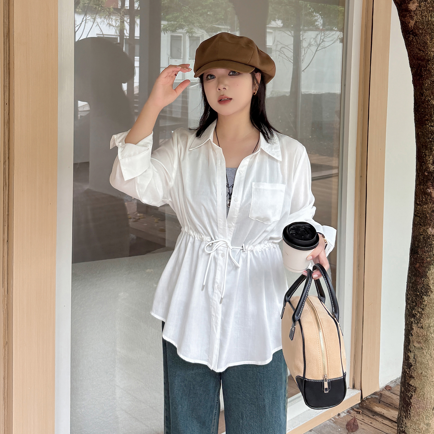 胖mm大码女装慵懒风套装