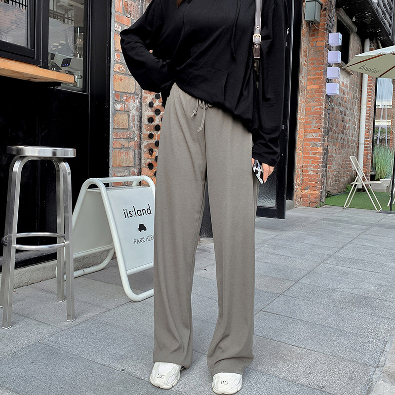 微胖大码女装韩版宽松直筒裤2025秋季新品显瘦高腰垂感休闲阔腿裤,女装/女士精品,大码裤装,淘宝优惠券,粉丝福利购,淘宝优惠卷