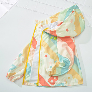 女童外套2025春款儿童洋气冲锋衣薄款中童春装夹克女孩潮牌春秋款