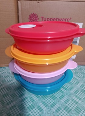 特百惠正品老店微波加热饭盒保鲜便当盒分隔汤碗包邮新疆西藏除外