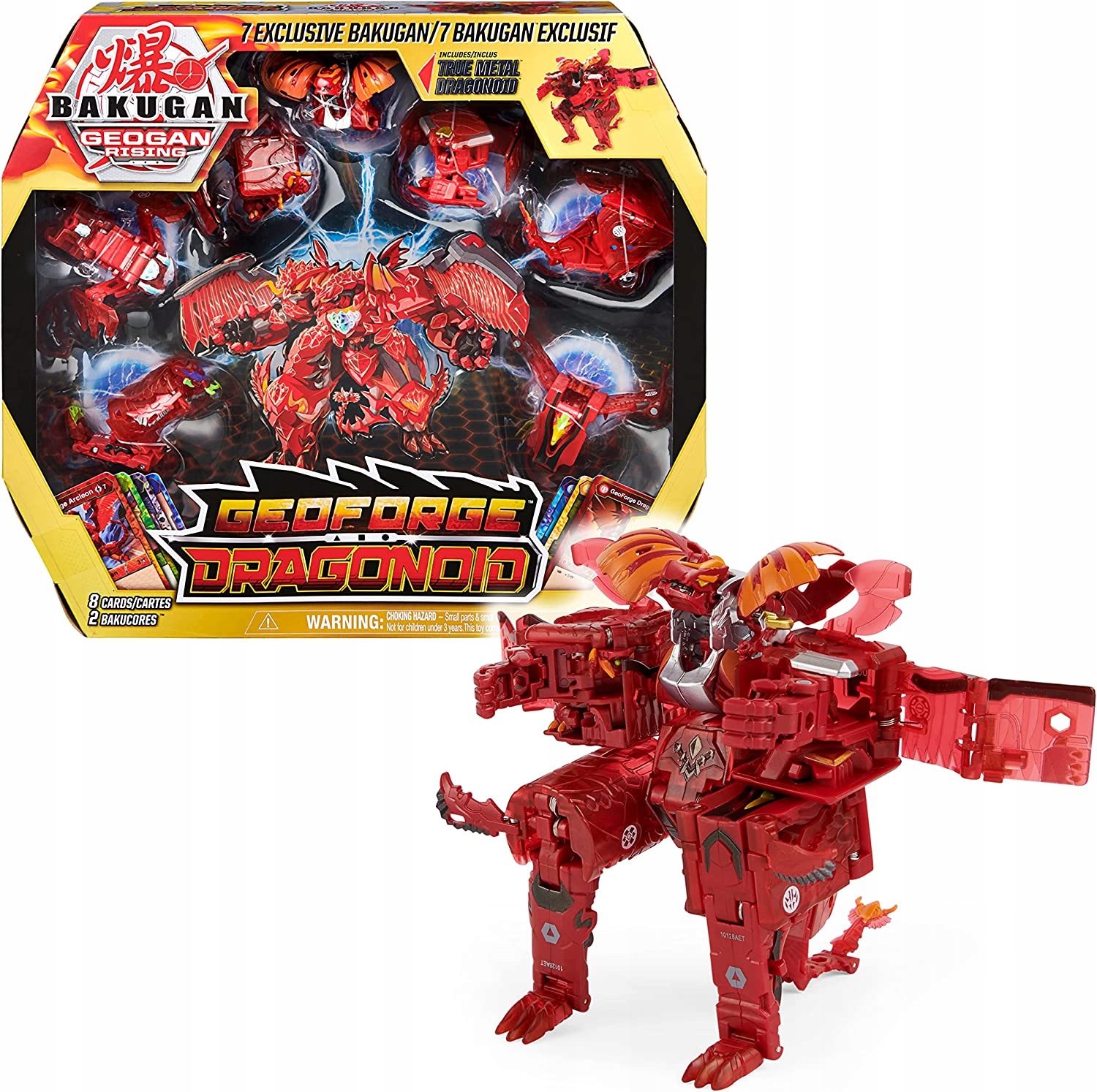 BAKUGAN爆丸GeoForge Dragonoid异形7合1合体变形烈火合金巨龙BGR 玩具/童车/益智/积木/模型 儿童机器人/变形玩具 原图主图