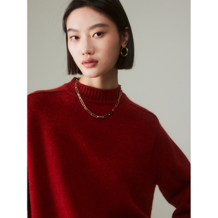 Studios 马鞍肩袖 重磅推荐 Bi入 口手工缝线羊绒羊毛毛衣 经典 MRS