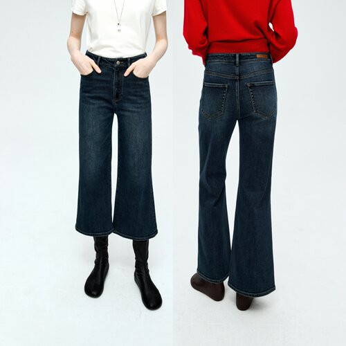 MRS Studios 土耳其进口Bossa复古水洗微弹微喇叭显瘦8.5分牛仔裤