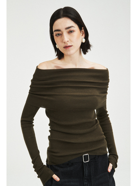 MRS Studios 德国扬子岛精无缝菲比风格 一衣多穿羊毛打底针织衫