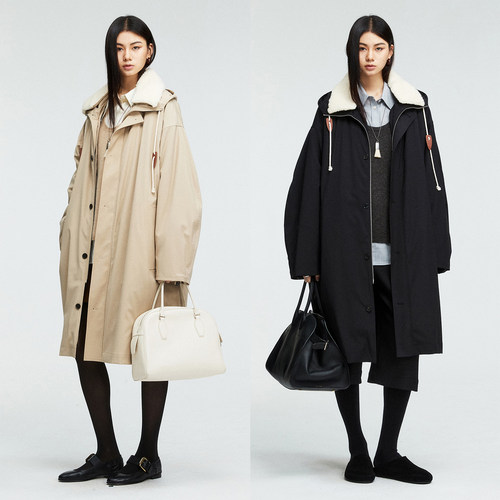 精仿羊毛可拆卸毛领内胆派克服