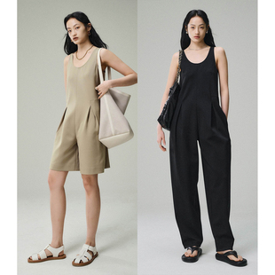 透气凉爽醋酸r@w风极简背心阔腿连体裤 夏日时髦Bi入 Studios MRS