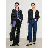 MRS 粗花呢四口袋小香外套 经典 Studios 英国進口LINTON立体编织