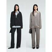 及地长裤 MRS 深V领针织衫 毛衣 Studios 康赛妮羊毛羊绒慵懒ROW风