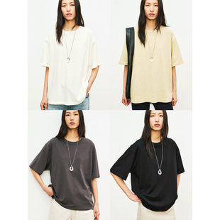 羊毛 棉 亲肤柔软一片式 MRS 短袖 R0W风 裁剪慵懒宽松T恤 Studios