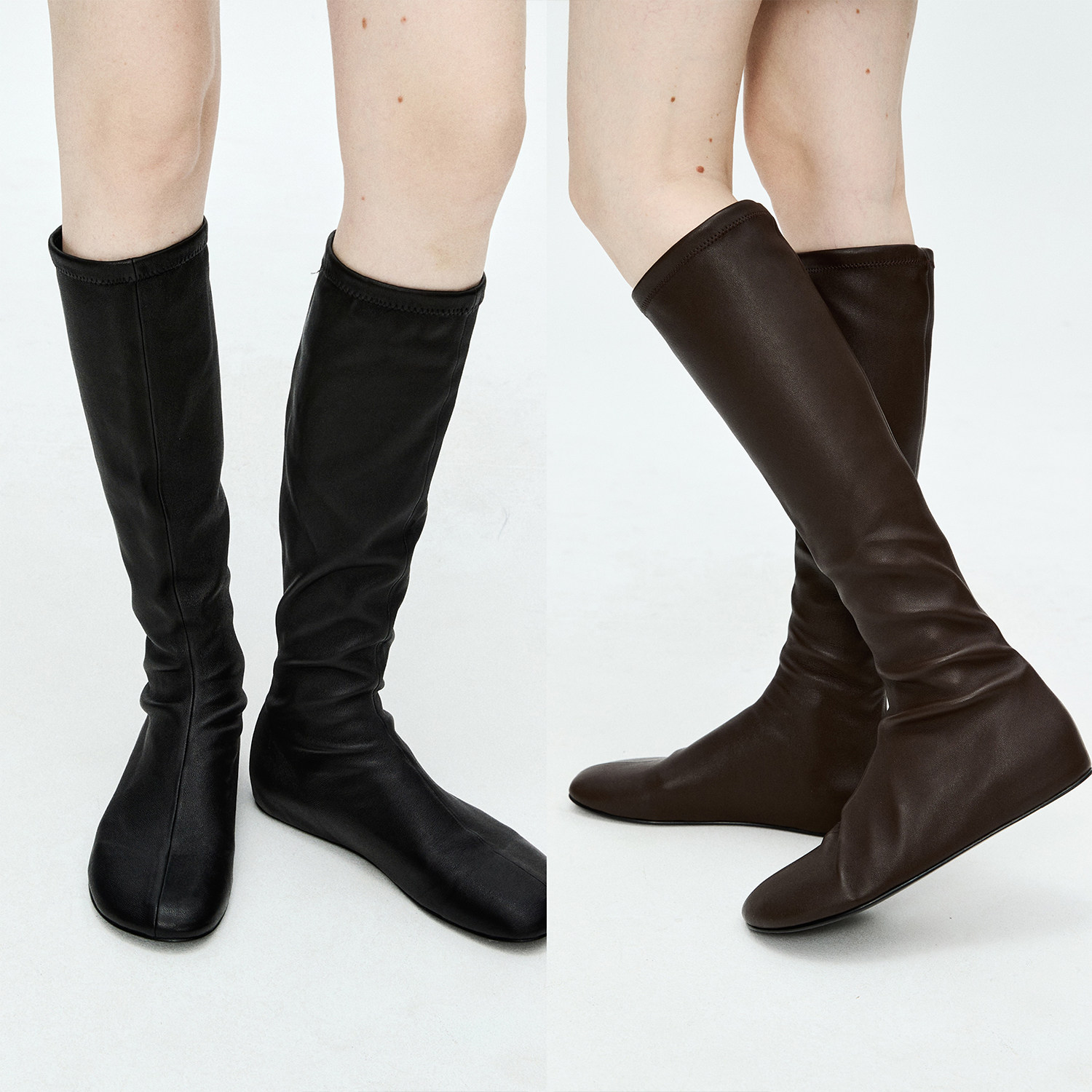 MRS Studios 简约时髦  进口柔韧弹力羊皮 百搭高筒靴袜靴瘦瘦靴,女鞋,时装靴,淘宝优惠券,粉丝福利购,淘宝优惠卷