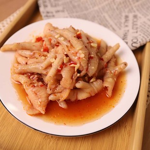 【郑宝鸭】热卖现做功夫脱骨凤爪 去骨辣味凤爪 爽脆 生鲜食品