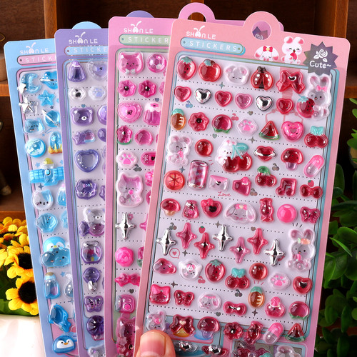 日系3D浮雕贴手机壳DIY装饰贴