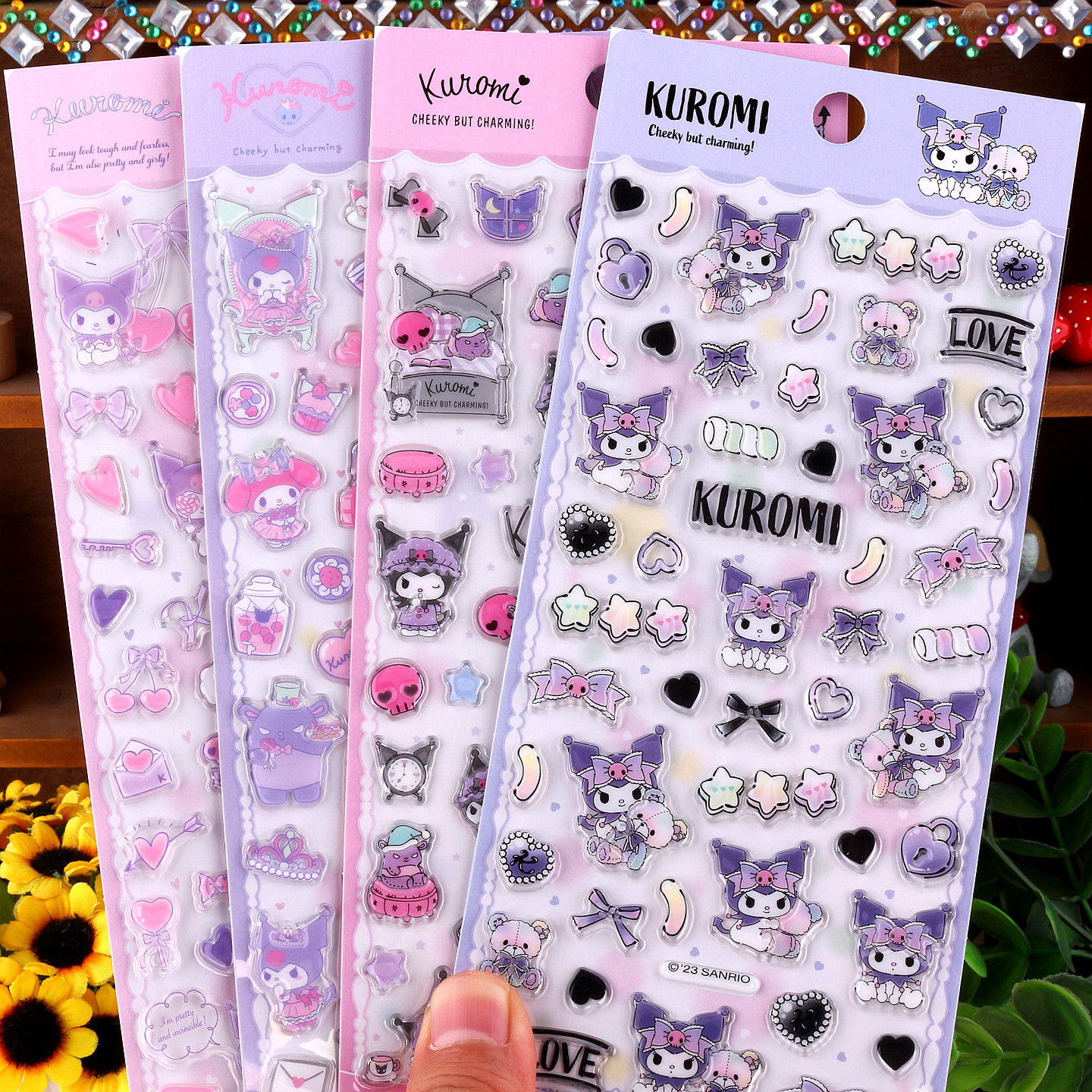 酷洛米立体卡通贴画Kuromi stickers库洛米糖果贴可爱儿童小贴纸