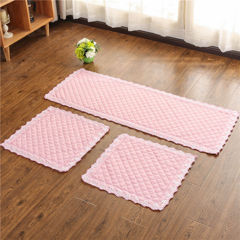 汽车坐垫女神亚麻四季座套三件套通用后座长条蕾丝单片百搭防滑垫