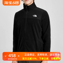 TheNorthFace北面抓绒衣男22秋冬户外保暖开衫冲锋衣内胆夹克49AE