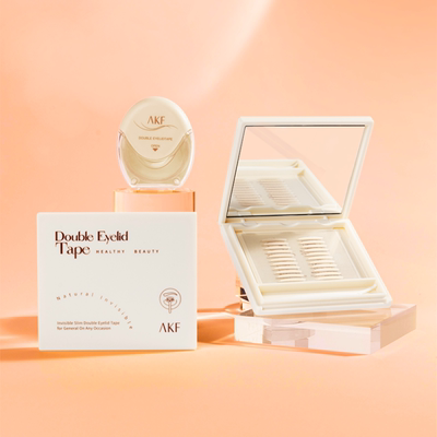 akf双眼皮贴女隐形自然无痕防水防汗肿眼泡专用的单面蕾丝美目贴