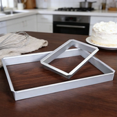 QN3380乾能长方圈 铝合金方形大慕斯框 大号长方形慕斯圈沙琪玛圈