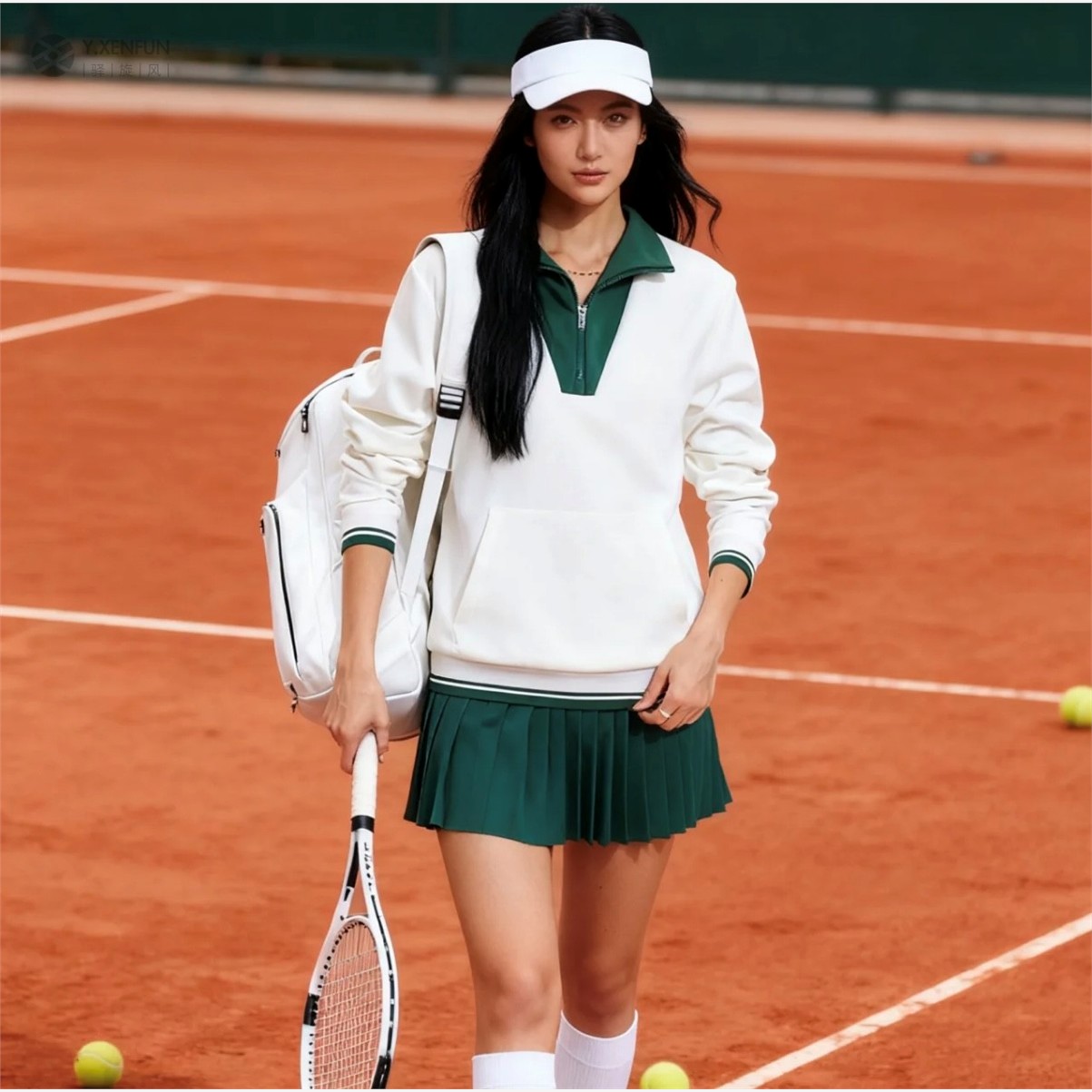 秋冬新款立领卫衣女空气