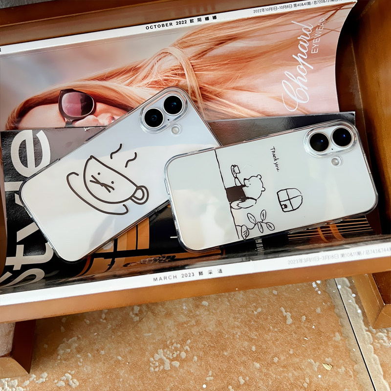 日韩ins风可爱趣味工作狂小狗适用iPhone16promax苹果15plus/12/14RPO/13mini简约手机壳全包男女,3C数码配件,手机保护套/壳,淘宝优惠券,粉丝福利购,淘宝优惠卷