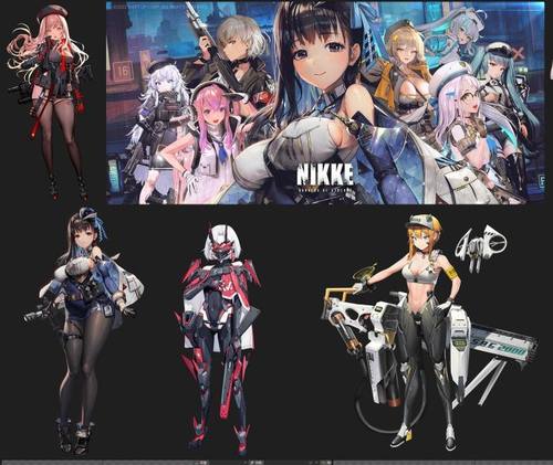 spine动画源文件 Nikke胜利女神日系二次元卡通q版spine源文件