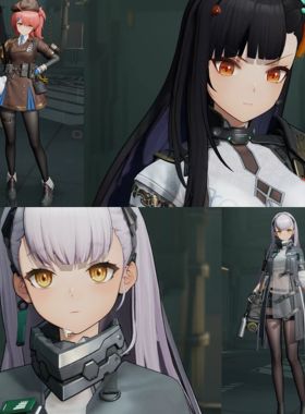 BLEND二次元人物换时装角色3D模型PBR次时代FBX贴图日韩游风卡通