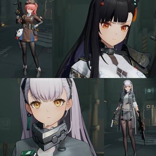 BLEND二次元人物换时装角色3D模型PBR次时代FBX贴图日韩游风卡通