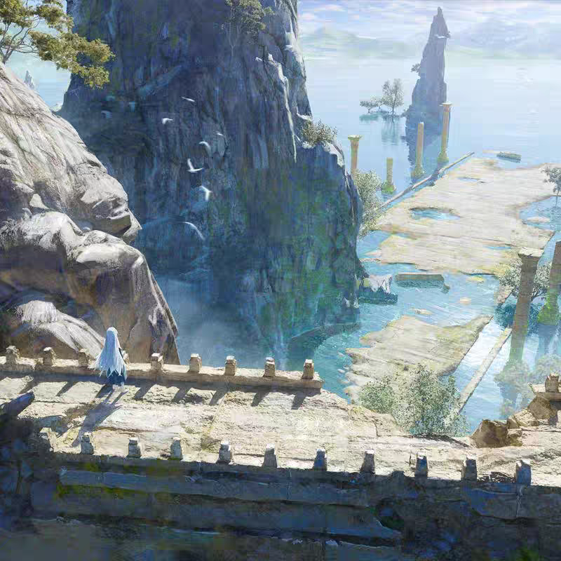 Blender构图绘制真实感插画课程三辅二PS场景人物概念设计教程CSP