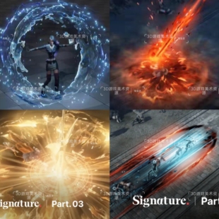 韩国UE5虚幻引擎游戏VFX特效零基础入门到精通课程系列大合集教程